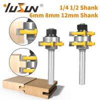 YUSUN 2PCS 6/8/12 / 6.35 / 12.7MM Shank 35MM T G ASSEMBLY Cutter Router Bit เครื่องตัดมิลลิ่งงานไม้สําหรับโรงสีไม้