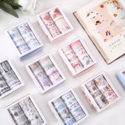 （A SHACK）♦ARL Mohamm ชุดโกง10ชิ้นไดอารี่สี Kawaii Washi กระดาษกาว Scrapbooking เครื่องเขียนตกแต่ง