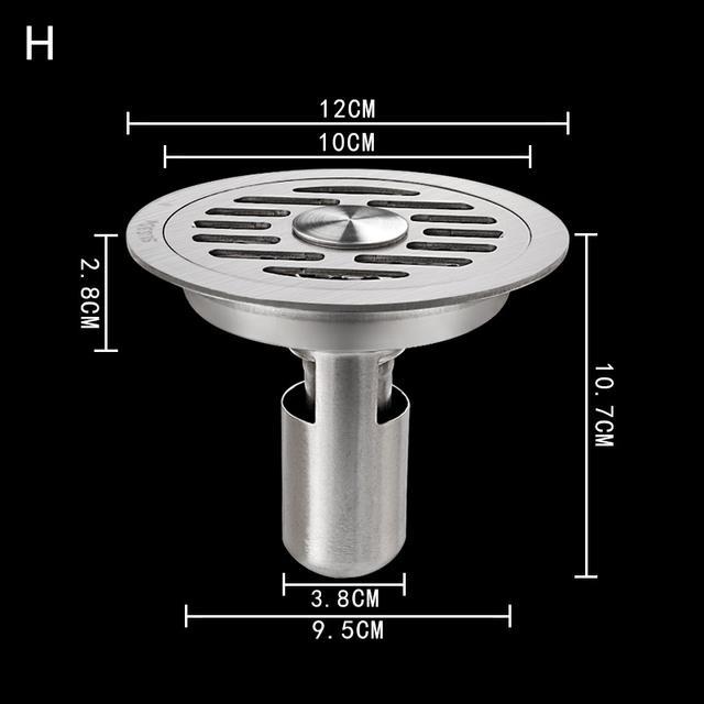 cw-hotx-1pc-thickened-304-floor-drain-12x12cm-square-round-toilet-deep-anti-odor-filter