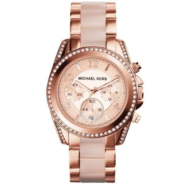 Mua 1 Tặng 1] Đồng hồ nữ cao cấp Michael Kors Blair Mini Watch MK6175, đồng