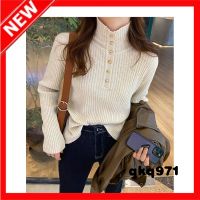 qkq971 Sweaters For Women Half Turtleneck Women Autumn Winter Design Sense Of Niche Wear Explosive Style With Knitted Sweater Base Top