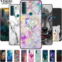 Phone Silicone Cases For TCL 20 SE Case 20SE Shockproof Cute Cat Soft Fundas for TCL 20 SE Case TPU Coque Marble Capas Covers