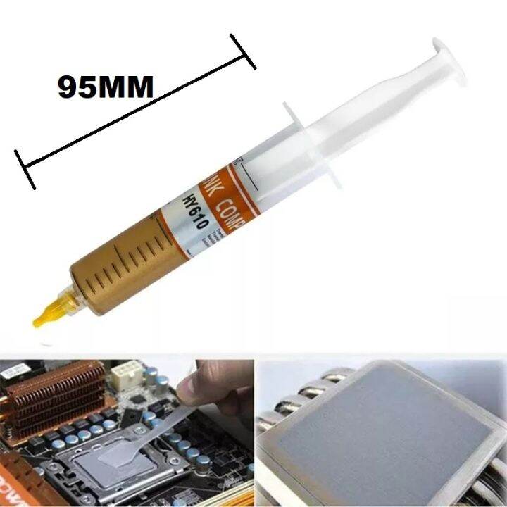 HY610 30g Gold Thermal Conductive Grease Paste For CPU GPU Chipset