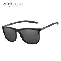 ZENOTTIC แว่นตากันแดดโพลาไรซ์สี่เหลี่ยมสำหรับผู้ชายน้ำหนักเบามากแว่นตากันแดดคาร์บอนไฟเบอร์ปกป้อง UV400กีฬากอล์ฟขับรถตกปลา