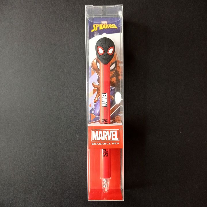 marvel-spider-man-erasable-pen-sm-1820-ปากกาลบได้-1-ด้าม-ปากกาลบได้-ลายการ์ตูน-สไปเดอร์แมน