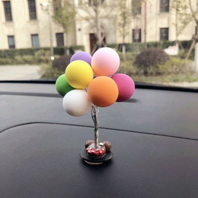 Colorful Balloons Car Decorations Cartoon Ornaments Accessories for Dashboard