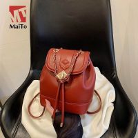 Maito this year popular womens backpack new fashionable joker chain small backpack senior satchel tide nsjb238804♝™✗