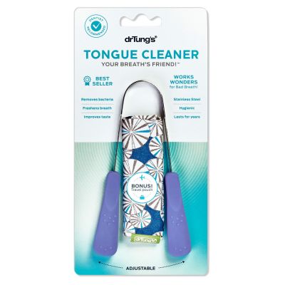 Dr Tungs Tongue Cleaner (mixed colour handle, cant choose colour of the handle) ที่ขูดลิ้น ทำความสะอาดลิ้น (คละสี, เลือกสีด้ามไม่ได้)