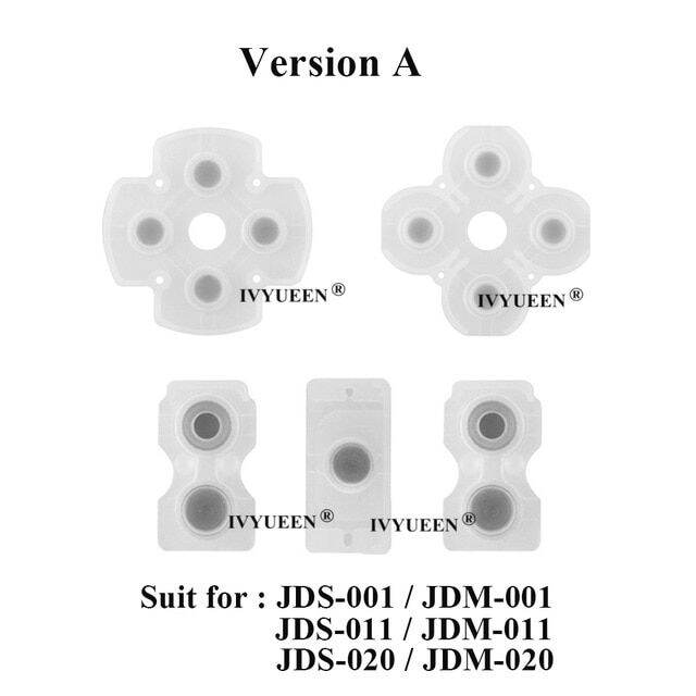 ยางซิลิโคนนำไฟฟ้า-ivyueen-สำหรับเพลย์สเตชัน-dualshock-4-ps4โปรตัวควบคุมแบบบาง-v2กาวแป้นปุ่มกดปุ่มกดอุปกรณ์เสริม