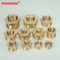 PHONKOM Reducing Bushing Brass Adapter Pipe Fitting BSP Male to Female 1/4" DN15 Connector Fuel Water Gas Oil 1/8" 1/2" 3/4" 1" Valves