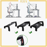 [Perfk] ที่พักเท้าที่พักเท้าความสูงสามารถปรับมุมได้สําหรับคอมพิวเตอร์โต๊ะทํางาน