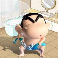 รูปอะนิเมะน่ารัก Crayon Shin Chan Nohara Shinnosuke เค้กตกแต่งของเล่นเด็ก