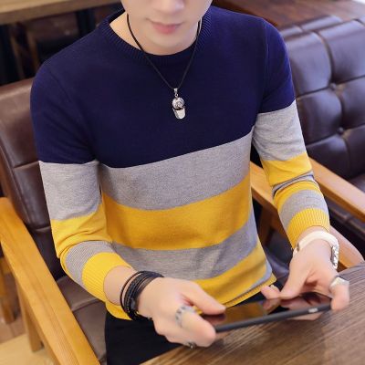 CODTheresa Finger Mens plus round neck bottoming sweater Korean version 834