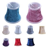 Fabric Clip On Lamp Shade E14 Handmade Lampshade For Modern European Style Wall Sconce Lamp Crystal Lamp Candle Lamp Table L