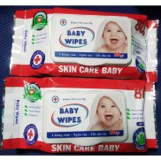 Bịch khăn ướt cao cấp Baby Wipes 80 miếng cho Mẹ và Bé - Skin Care Baby