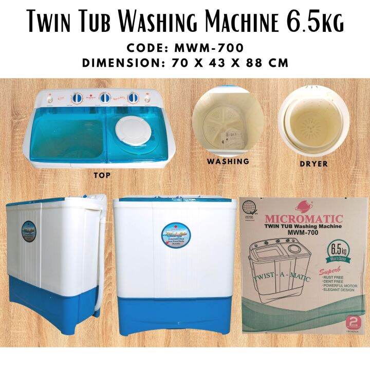 Micromatic MWM 700 6.5 kg Washing Machine/ WASHING MACHINE Lazada PH