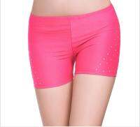 y Hot Rhinestones Soft Shorts Women Belly Dance Safety Short Pants Underwear Night Club Party Evening Bellydance Performanc