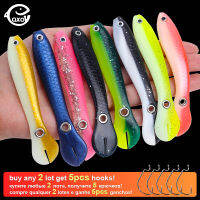 【cw】QXO 5pcsLot Fish Soft Lure Bionic Loach 10cm sea fishing accessories Silicone Bait goods float ALL FOR FISH tools bait boat