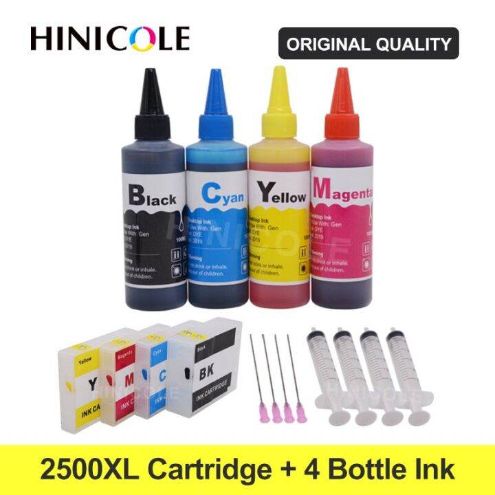 เครื่องพิมพ์-hinicole-pgi-2500xl-หมึกสำหรับแคนนอนเติมสี400มล-สำหรับ-ib4050-canon-maxify-mb5350-mb5450เติม-pgi2500ตลับหมึก