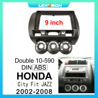 LEXXSON Honda Fit City Sidi Jazz 2002 2003 2004 2005 2006 2007 2008รถวิทยุกรอบแผง Fascia อุปกรณ์เสริมสำหรับ2 Din 9นิ้ว Android Modification Kit