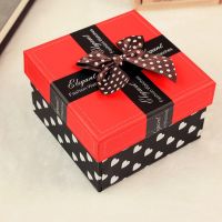 Bowknot Watch Box Red Package Boxes for Watches Women Girl Jewelry Boxes Gift Box