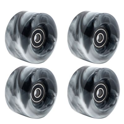 4 Pcs Roller Skate Wheels with Bearings for Double Row Skating and Skateboard 32mm x 58mm 82A