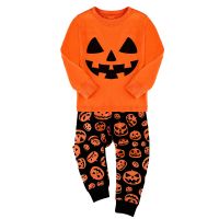 Boys Pumkin Pajamas Set Kids Girl Halloween Carnival Nightwear Children Cartoon Cute Clothing Set Infant Creations Deluxe 2-10 Y