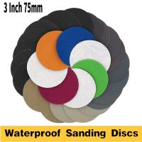 30pcs 3 Inch 75mm Waterproof Sanding Discs Hook &amp; Loop Silicon Carbide Sandpaper Wet/Dry Assorted Grit Power Sanders