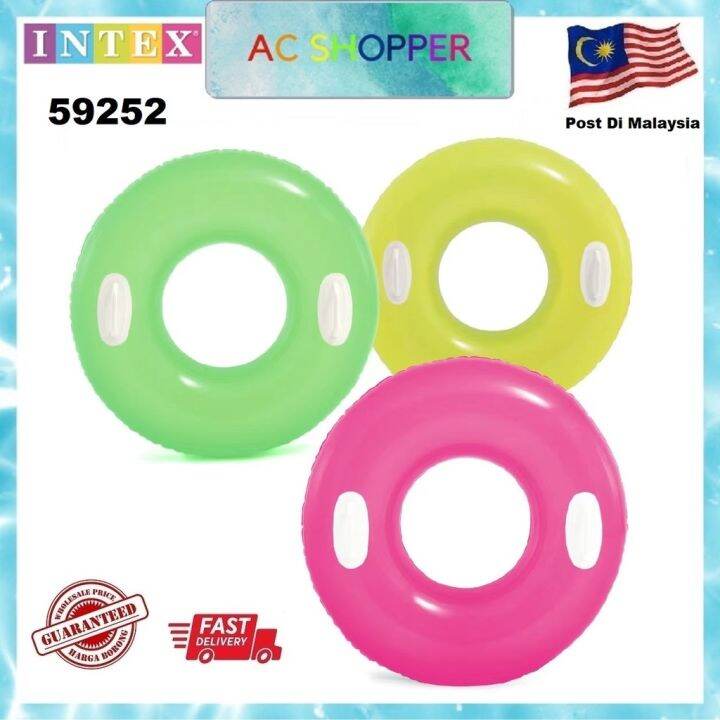 New 59258 INTEX PELAMPUNG Inflatable HIGLOSS TUBES Round Pool Buoy