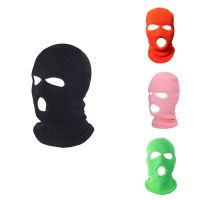 Full Face Cover Ski Mask Hat 3 Holes Windproof Knit Beanies Bonnet Winter Warm Unisex Caps