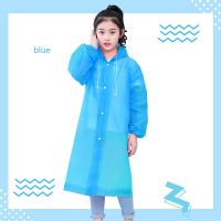 EVA Children Raincoats Raincoat Thickened Waterproof EVA Rain Coat Kids Clear Transparent Tour Waterproof Rainwear Suit