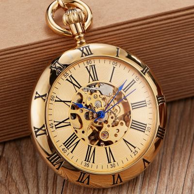 【CW】♦  Antique FOB Mechanical Men Engraved Fob Chain Watches