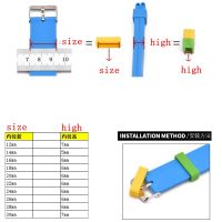 (ร้อน) 4ชิ้นสีขาวสีดำสายนาฬิกาข้อมือ12 14 16 18 20 22 24 26 28 30มิลลิเมตรสายคล้องห่วงแหวนยางซิลิโคนนาฬิกาวงอุปกรณ์เสริมผู้ถือล็อกเกอร์