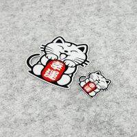 NO.S229 JDM Japanese Lucky Fortune Cat Car Reflective Stickers Scratch Cover Decal Motorbike Motorcycle GP Racing Helmet Stick