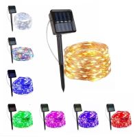 ZZOOI LED Outdoor Solar Lamp String Lights 100/200 LEDs Fairy Holiday Wedding Party Garland Solar Garden Waterproof for Home Led Decor