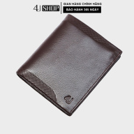 Bóp ví nam da bò thật 4U cao cấp dáng đứng dập vân, có nhiều ngăn đựng tiền và thẻ tiện dụng FB221 thumbnail