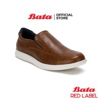 Bata บาจา รองเท้าคัทชู รองเท้าลำลอง พร้อมนวัตกรรม Ortholite รองเท้าสลิปออน สำหรับผู้ชาย รุ่น Amos สีน้ำตาล 8514343