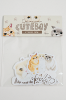 CuteBoy x Cielmeowmun Stickers Set สติ๊กเกอร์ไดคัท 12 ลาย