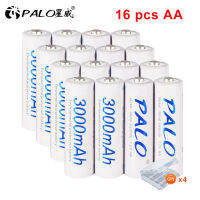 16PCS AA แบตเตอรี่แบบชาร์จไฟได้1.2V AA3000mAh Ni-MH Pre-Charged แบตเตอรี่2A Baterias สำหรับกล้องของเล่นรถ