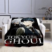 Tokyo Ghoul Anime Printed Blanket Thin Blanket Picnic Blanket Flannel Soft Cozy Blanket Home Travel Birthday Gift Bed Blanket