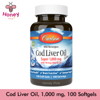 Carlson Labs, Wild Norwegian, Cod Liver Oil Gems, 1,000 mg