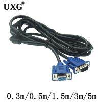 0.5m 1.5m 3m 5m Computer Monitor VGA to VGA Cable with HDB15 Male to HDB15 Female connector For PC TV Adapter Converter Cables