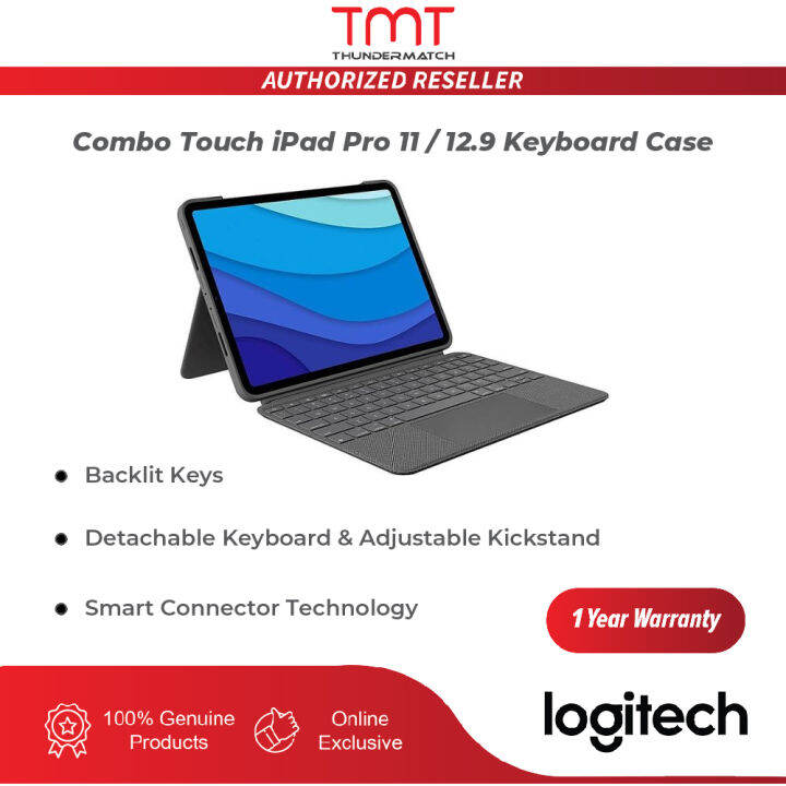 Logitech Keyboard Case for iPad Pro, iPad Air, iPad 10.2 Combo Touch