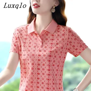 Women Clothes Polo Shirts Casual Cotton Short Sleeve New Fashion T