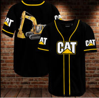 Cat Caterpillar  3D BASEBALL JERSEY SHIRT Men Dad Fathers Day Best Price