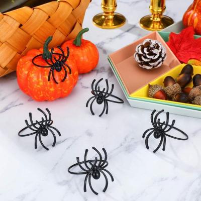 Halloween Table Decorations Halloween Tableware Accessories Spider Themed Napkin Rings Halloween Party Supplies Napkin Buckles For Halloween