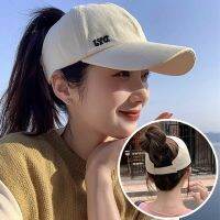 HOT★Solid Color High Ponytail Baseball Cap For Women Summer Empty Tail Sun Visor Hats Classic Running Sport Suncreen Snapback Hat