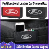 คุณภาพสูงสำหรับ Ford Multifunctional หนัง Car Storage Box กล่อง/รถโทรศัพท์มือถือกระเป๋าทรงกล่องเก็บของ Organizer Auto Seat Gap กล่องเก็บภายในอุปกรณ์เสริมรถยนต์ Territory Everest Ranger Fiesta เอสเคปเอ็กซ์พลอเรอร์ Expedition โฟกัสพิทักษ์