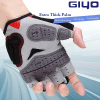 Giyo Arc Light Cycling Half Finger Gloves Silica Gel Bicycle Wicking Fabric Unisex MTB Gloves Road Bike Glove Guantes Ciclismo