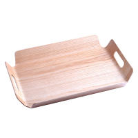 New Luxury Desk Table Bamboo In Bed Bread Wooden Tray Wood Fruit Breakfast Food Cake Coffee Tea Serving Tray With Handles